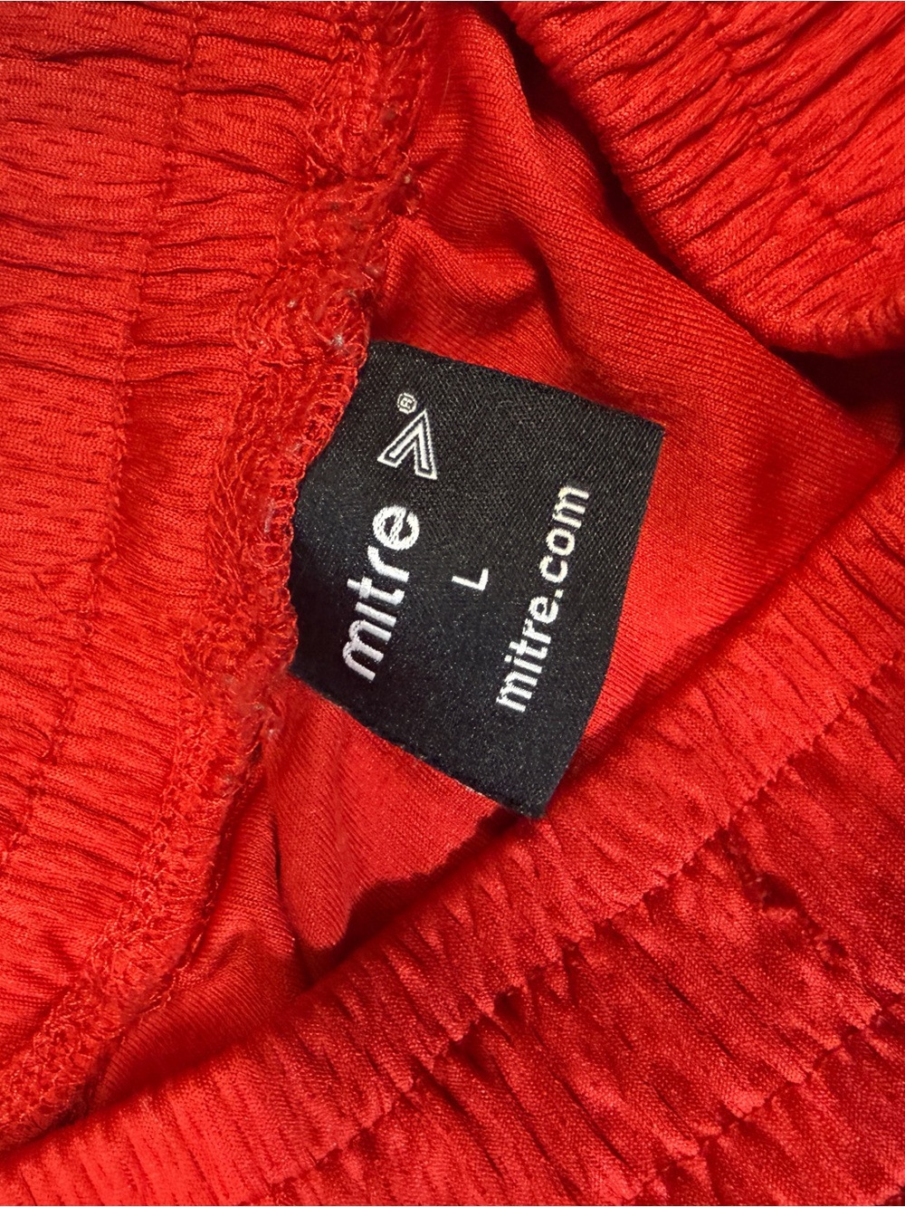 Mitre USA Red Men's Athletic Shorts with Flag Detail - Picture 5 of 9